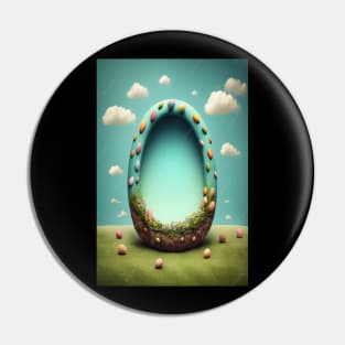 Egg-citing Easter Pin