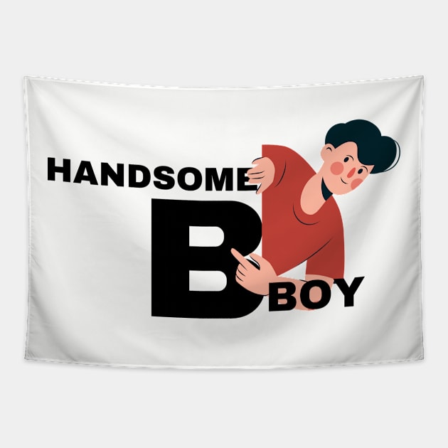 Handsome Boy Tapestry by Butterfly Dira