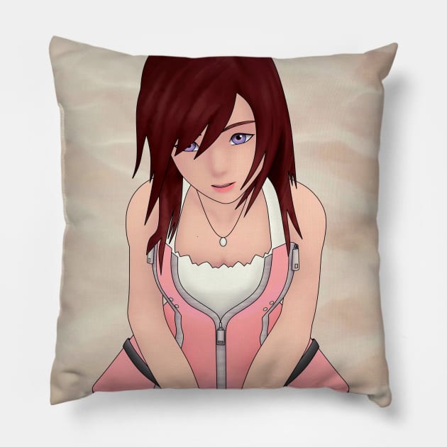 Princess at shore - Kingdom Hearts II Pillow by UmbraTaberna