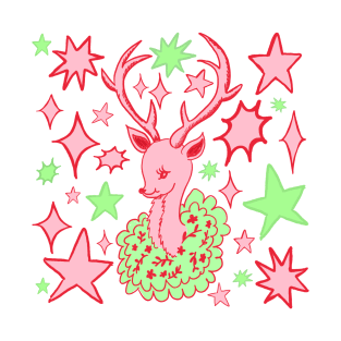 Whimsical Christmas Deer T-Shirt