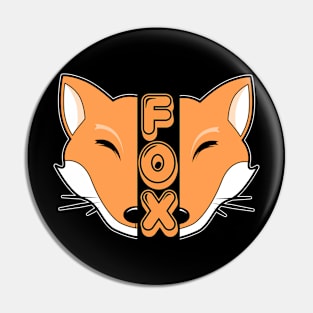 Fox Comic Animal Pin