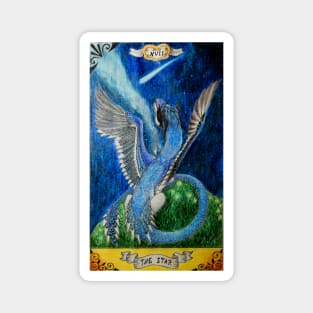 Blue Jay Dragon Tarot Card - The Star Magnet