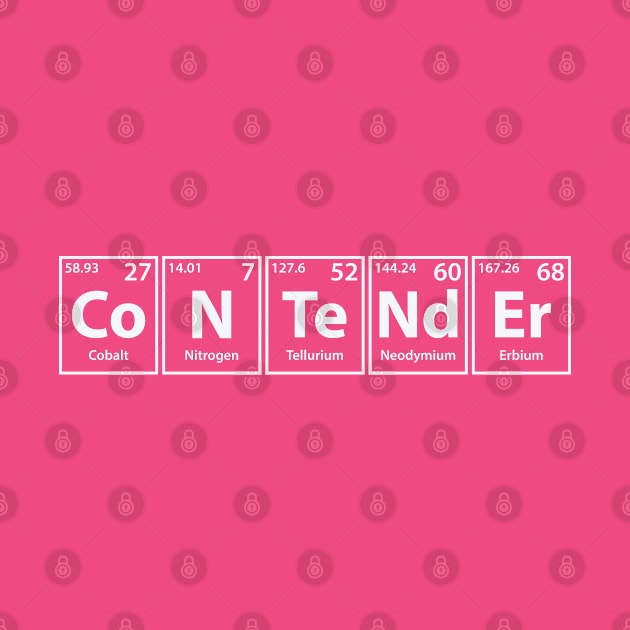 Contender (Co-N-Te-Nd-Er) Periodic Elements Spelling by cerebrands