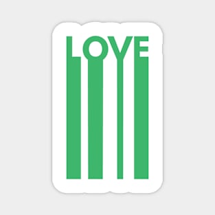 Love is Love Long Green Minimalist Magnet