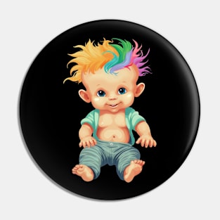 Baby 90s retro Pin