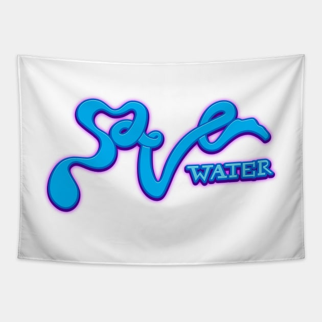 Save Water Tapestry by sfajar