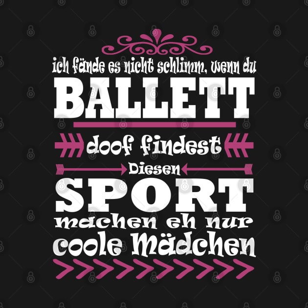 Ballett Mädchen Sport Geschenk Pirouette by FindYourFavouriteDesign