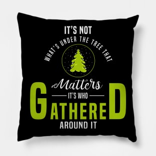 It is not mattered what is under the tree Pillow