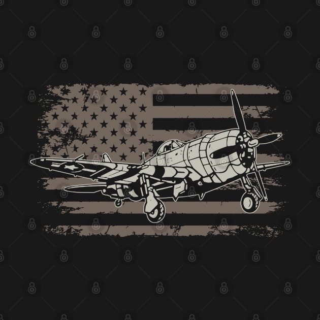 P-47 Thunderbolt American Fighter Plane by Distant War