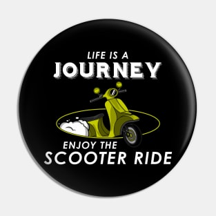 Scooter ride with Child Pin