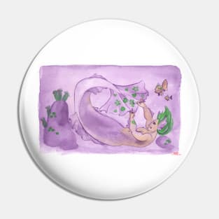 MerMay Underwater Purple Painter Merman Watercolor Pin