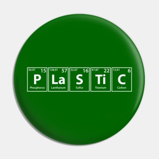 Plastic (P-La-S-Ti-C) Periodic Elements Spelling Pin