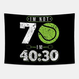 Im Not Years Old Funny Tennis 70th Birthday Tapestry