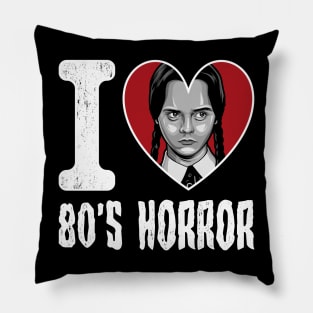 I love 80s Horror Wednesday Pillow