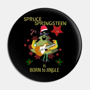 Christmas, Xmas, Spruce Springsteen, Cute, Funny, the Boss, Pin