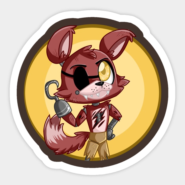 Foxy The Pirate Fox (FNaF Movie) Sticker for Sale by chickoless