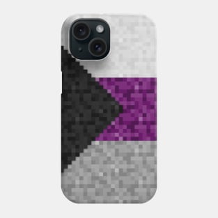 Demisexual Pride Pixel Flag Repeating Background Phone Case