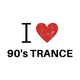 I Heart 90's Trance - White T-Shirt