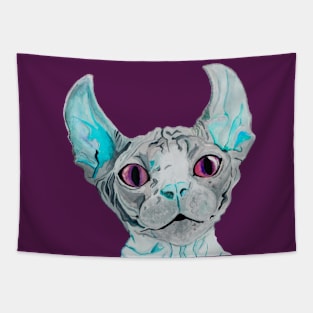 Halucinogen sphynx cat Tapestry