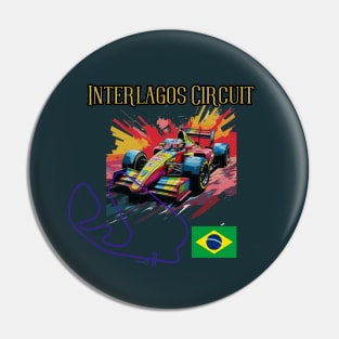 Brazylian Grand Prix, Interlagos Circuit Pin