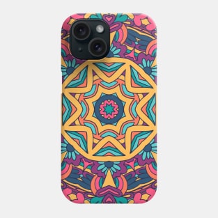 Colorful Indian Mexican Ethnic Oriental Rug Mandala Boho Pattern Phone Case