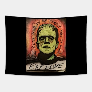 Frankenstein Head shop Tapestry