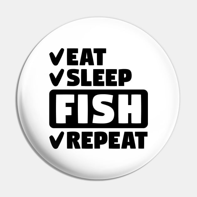 Eat, sleep, fish, repeat Pin by colorsplash