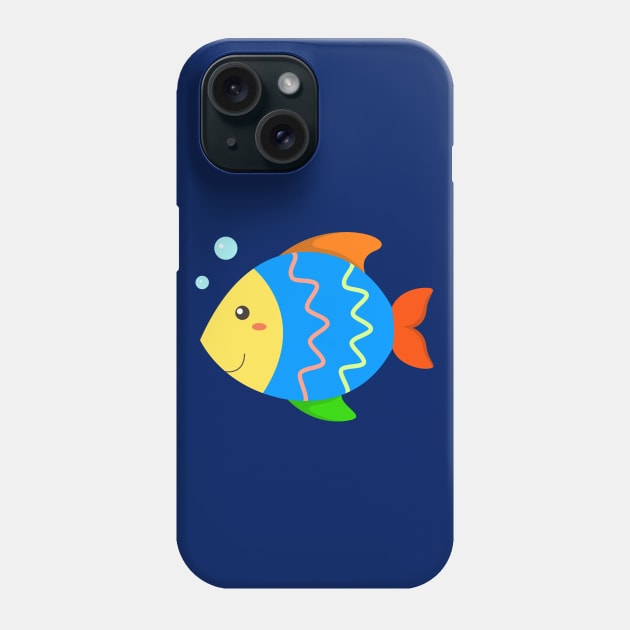 Colorful Fish for Boys and Girls Phone Case by samshirts