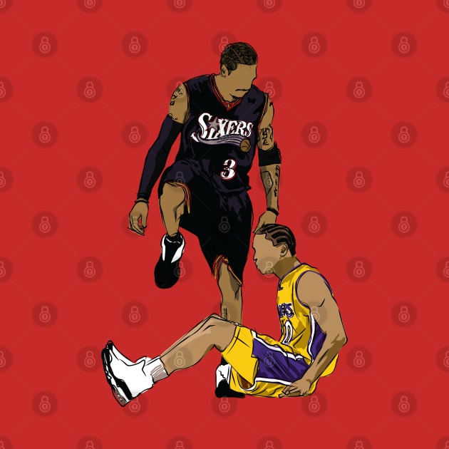 Allen Iverson Step Over Sketch by rattraptees