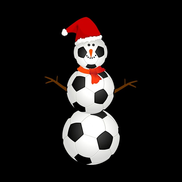 Soccer Santa Hat Snowman Christmas Lights Funny Xmas Squad by KhanhVan