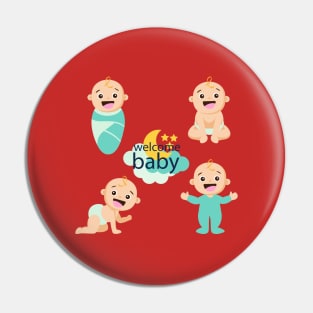 Welcome Baby Pin