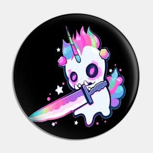 Rainbow Party Unicorn EDM Festival Rave Pin