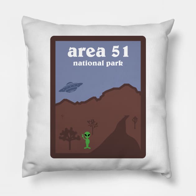 Area 51 National Park Pillow by Jcaldwell1