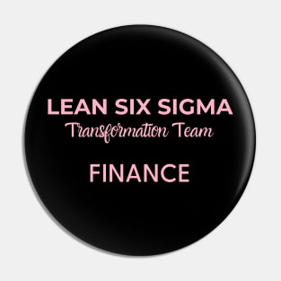 Lean Transformation Team FINANCE Pin