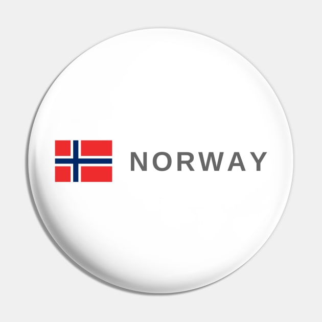 Norway flag Pin by tshirtsnorway