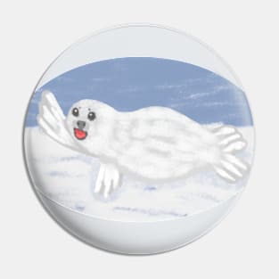 Cute baby seal Pin