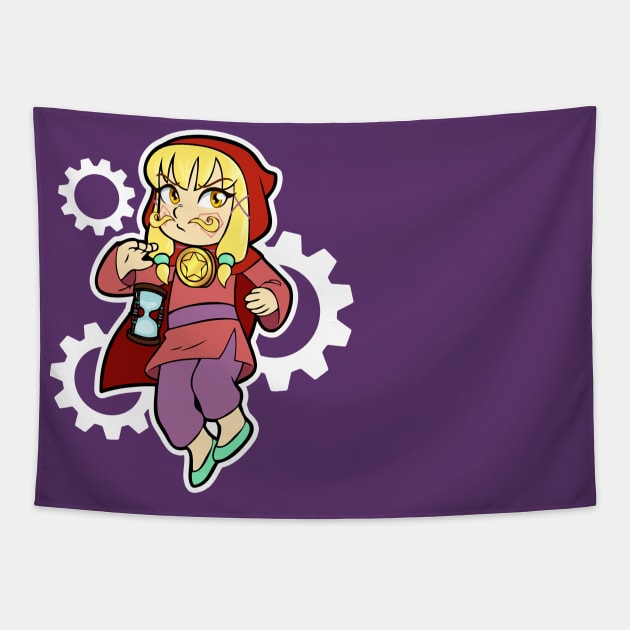 Mustache'd Girl Tapestry by RainytaleStudio