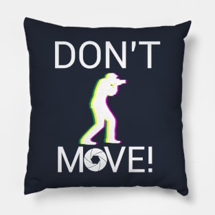 Photographer on the move Pillow