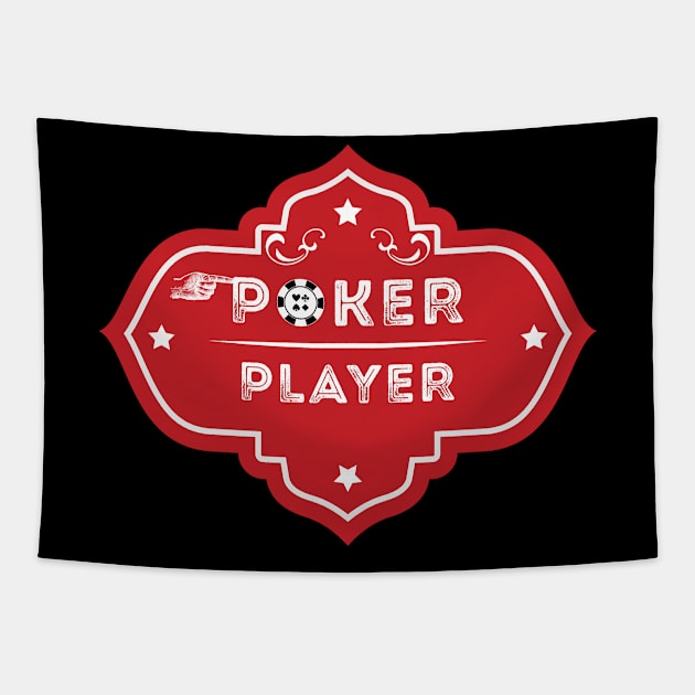 Poking Poker Player Tapestry by Poker Day