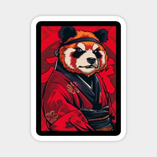 Kimono Panda Magnet