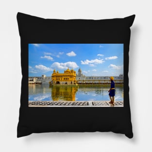 On Duty at Golden Temple. Pillow