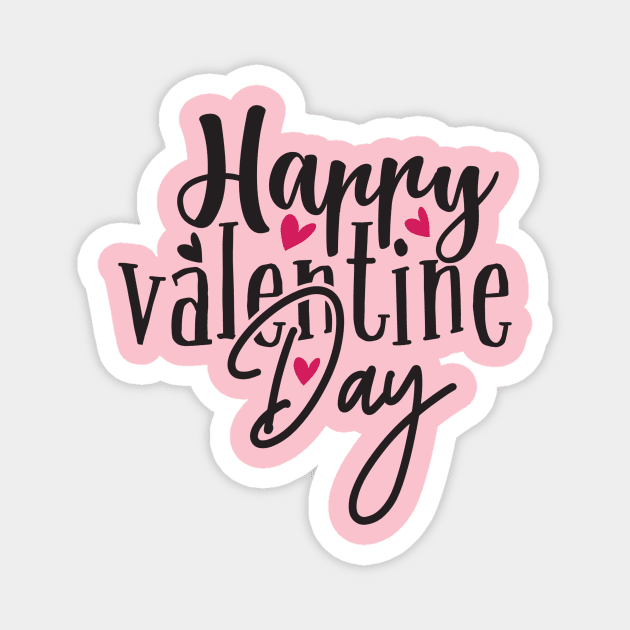 Happy Valentine Day Magnet by VijackStudio