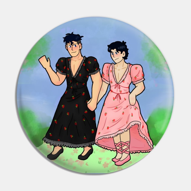 TimKon Strawberry Dress Pin by TheStickPeople