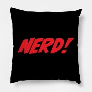 NERD! Black & Red Atl Logo Pillow