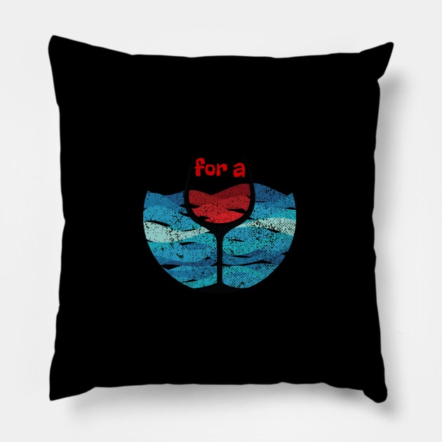 Cruisin' For A Boozin' Cruise Ship Tshirt Pillow by kdspecialties