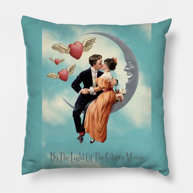 By The Light Of The Silvery Moon Pillow by PLAYDIGITAL2020
