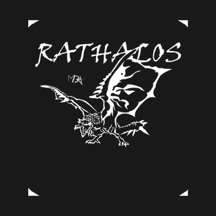 Rathalos Stile White T-Shirt