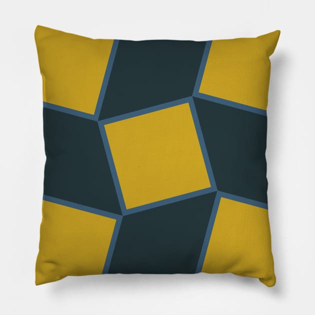 Constant Frustration Geometric Pattern Pillow by jerranne