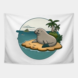 Hawaiian Monk Seal Tapestry