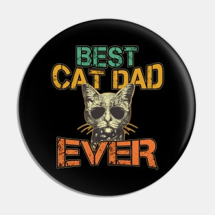 Cat Daddy Best Cat Dad Ever Fathers Day Pin